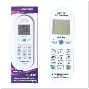 Пульт универ. для кондиционеров Live-Power KT-E08 Пульт универ. для кондиционеров Live-Power KT-E08