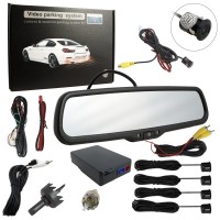 Парковочная видео система ЕТ-439 (зеркал-монитор+камера з/в+парктроник)