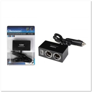 Автомоб. разветвитель Olesson на 2 прикур-ля + USB (12/24 V) 1522 Автомоб. разветвитель Olesson на 2 прикур-ля + USB (12/24 V) 1522