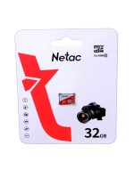 MicroSD NETAC 32 Гб с SD-адаптером 10 класс (100 Mb/s)