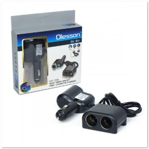 Автомоб. разветвитель Olesson на 3 прикур-ля + USB (12/24 V) 1526 Автомоб. разветвитель Olesson на 3 прикур-ля + USB (12/24 V) 1526