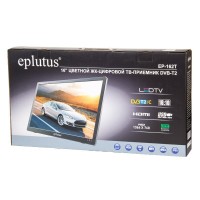 Портативный ЖК телевизор с цифровым тюнером DVB-T2 Eplutus EP-162T (дисп.16' ,разрешение 1366*768)