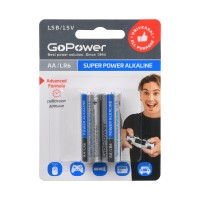 Батарейка алкалиновая GoPower AA LR6 BL2