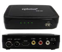 ТВ-приставка цифровая EPLUTUS DVB-128T (12V) Home and CAR version (с раздельным блоком питания)