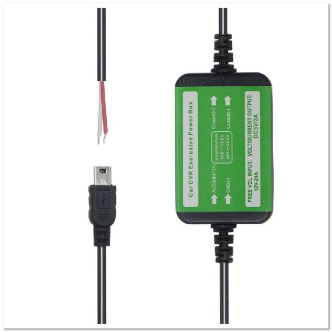 Устройство для скрытого подключения 5V\2A (mini usb) 3,5 метра