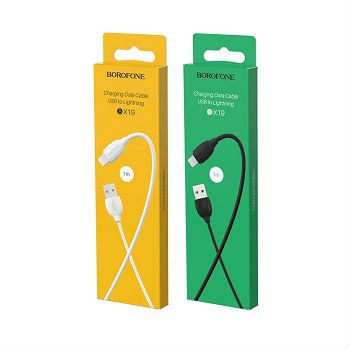 Кабель Lightning  BOROFONE BX19 2.4A (1М) (круглый)