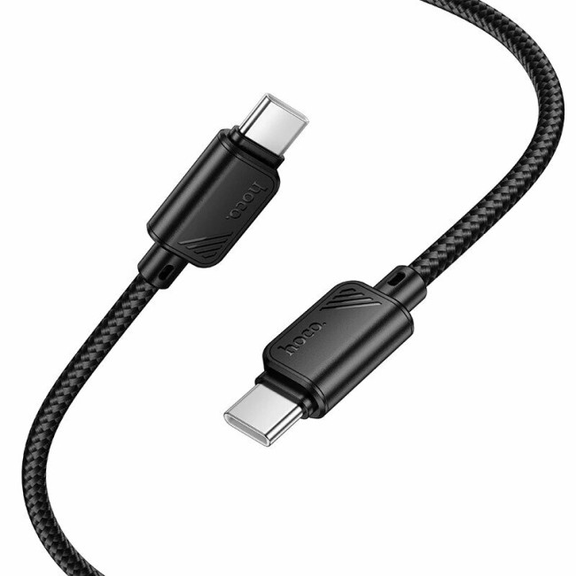 1Кабель TYPE C на TYPE C HOCO X113  60W 3A (L=1М) нейлоновая оплетка