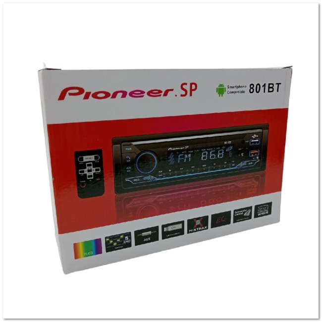 Автомагнитола BLUETOOTH ProkHD DEH-801  7ЦВ./ЕВРОРАЗЪЁМ/ОХЛАДИТЕЛЬ