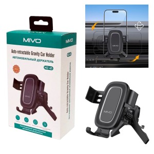 Автодержатель MIVO MZ45 в дефлектор, крючковой ЗАКРУЧИВАЮЩИЙСЯ ЗАЖИМ
