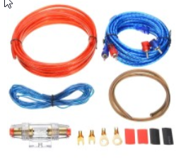 Акустический комплект проводов 2-х канальный для усилителя в блистере, ОК Х9 1800w.