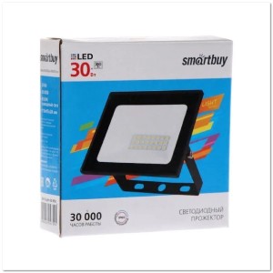 Фонарь-прожектор светодиодный Smartbuy 30Вт SBL-FLSMD-30-65K (30W/6500K/IP65) Фонарь-прожектор светодиодный Smartbuy 30Вт SBL-FLSMD-30-65K (30W/6500K/IP65)
