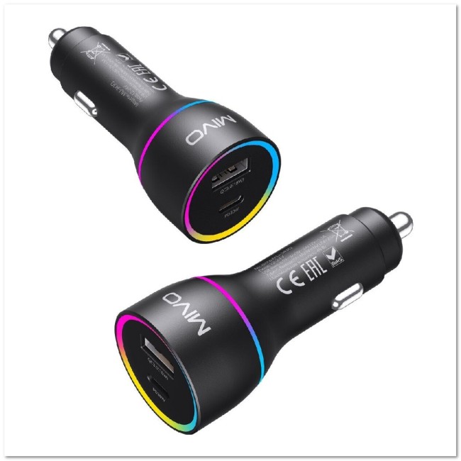 АЗУ MIVO MU-343Q с USB+TYPE-C-портами PD+QC3.0 48W
