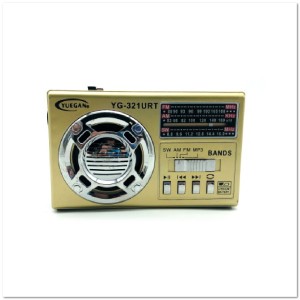Радиоприемник YUEGAN YG-321URT (USB, SD, micro SD, AUX, фонарь, AA 3шт)