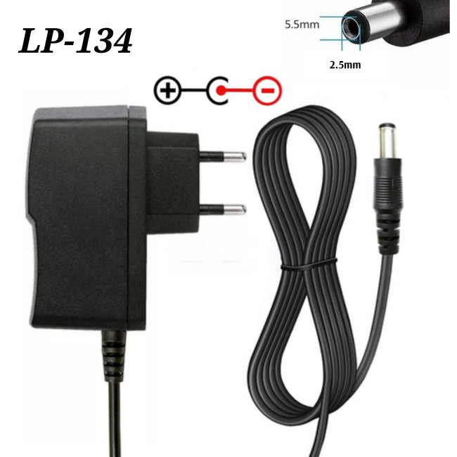 СЗУ для цифровых устройств 9V (1А) разъем 5,5 / 2,5 LP-134 для весов (обратная полярность)