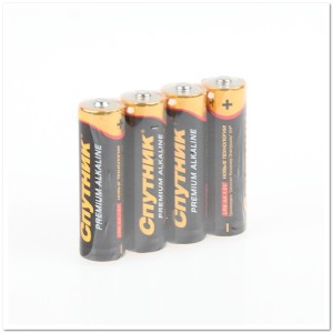 Батарейка алкалиновая СПУТНИК AA LR6/4S