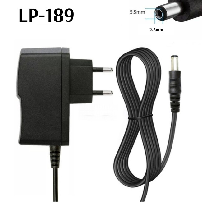 СЗУ для цифровых устройств 9V (2А) разъем 5,5 / 2,5 LP-189 кабель 1,2 метра СЗУ для цифровых устройств 9V (2А) разъем 5,5 / 2,5 LP-189 кабель 1,2 метра