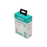Сетевой USB ХАБ MIVO MP-324Q с 3-мя USB-портами Q3.0 30W БЫСТРЫЙ ЗАРЯД