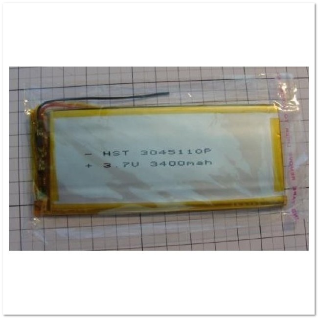 Аккумулятор 30*45*110=3,7V3400mAh
