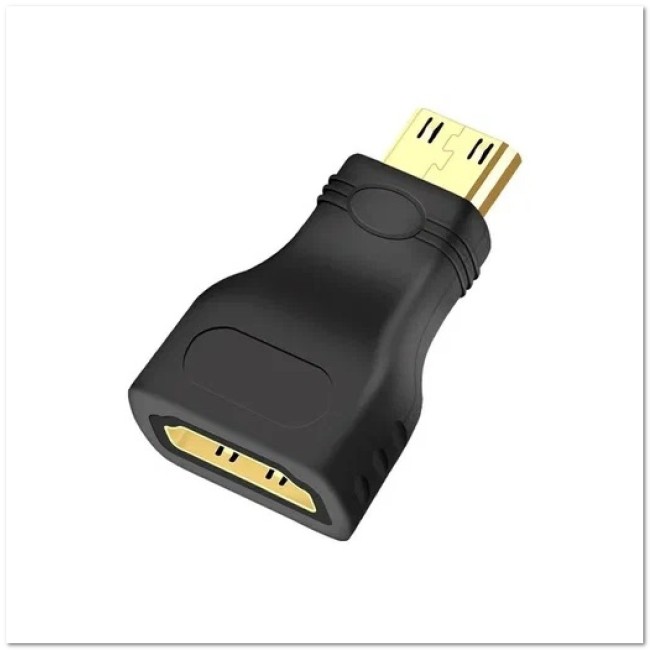 Переходник прямой mini HDMI (папа) > HDMI (мама) Е7
