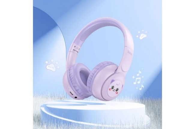 Полноразмерные BLUETOOTH наушники HOCO W60 RHYME PURPLE Полноразмерные BLUETOOTH наушники HOCO W60 RHYME PURPLE