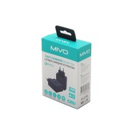 Сетевой USB ХАБ MIVO MP431Q с 4-мя USB-портами 3A БЫСТРАЯ ЗАРЯДКА