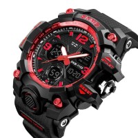 Водонепроницаемые наручные часы SPORT  SKMEI 1155B black-red (+ механика) тех.пак.