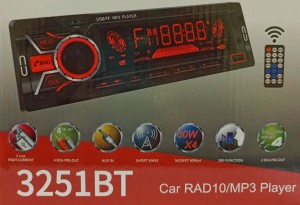 Автомагнитола BT ProkOk 3251 60W/2USB/ЕВРОРАЗЪЕМ/ОХЛАДИТЕЛЬ