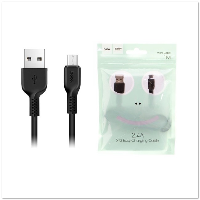 Кабель micro USB HOCO X13  2.4A (L=1M)