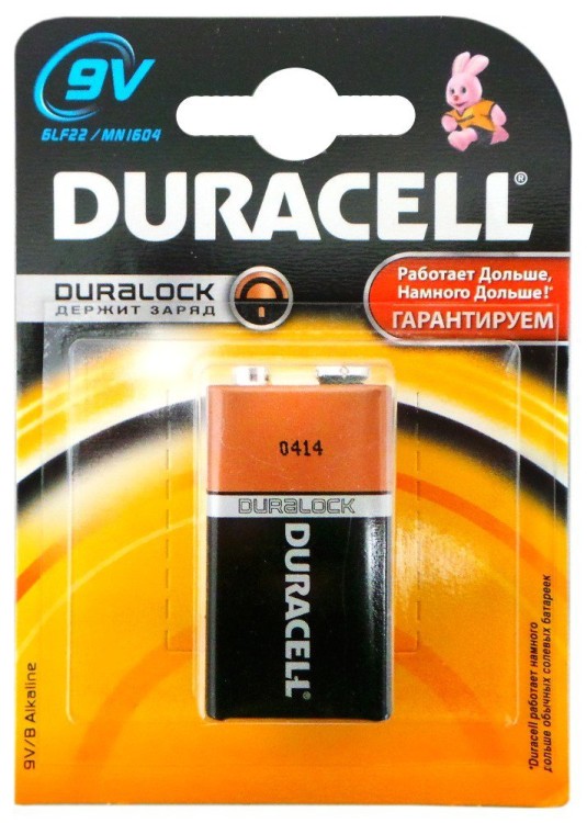 Батарейка алкалиновая DURACELL 6PLF22 КРОНА