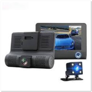 Автомобильный 3-х канальный регистратор A2660 (Full HD , 170 гр.+ VGA ,120 гр.+ VGA 90гр.) AV-IN , LCD 4 шнур 3 метра, HDR - улучшенная ночная съёмка