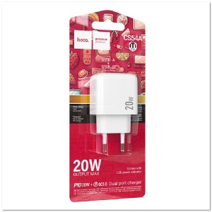 CЗУ HOCO CS54A c USB+TYPE-С портами Q3.0 PD20W CЗУ HOCO CS54A c USB+TYPE-С портами Q3.0 PD20W