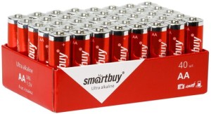 Батарейка алкалиновая Smartbuy AA LR6/40 BULK (40шт в уп.)