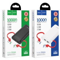 POWER-BANK HOCO J67 10000 mAh 2 USB, micro USB, TYPE-C, кабель Lightning, кабель TYPE-C