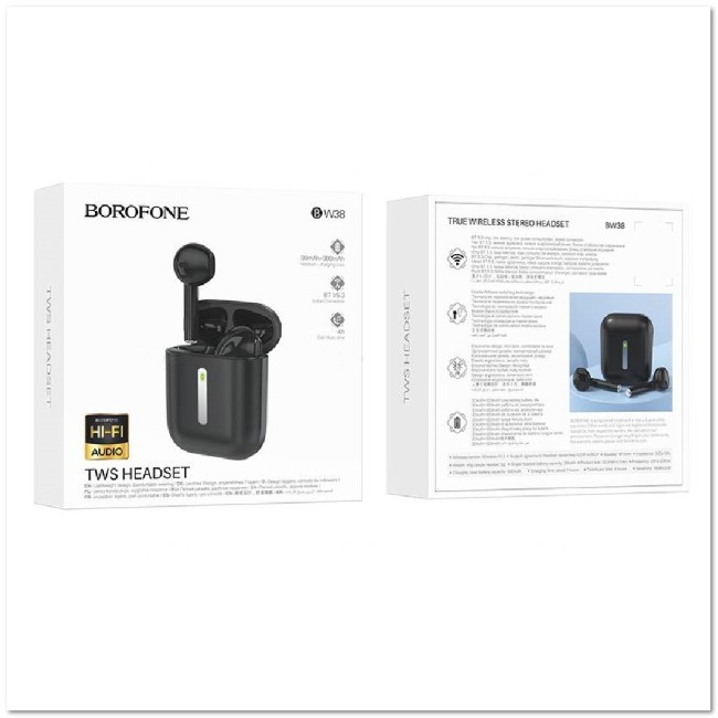 Беспроводные наушники BOROFONE BW38 TWS BLACK