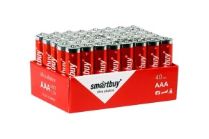Батарейка алкалиновая Smartbuy AAA LR03/40 BULK (40шт в уп.)
