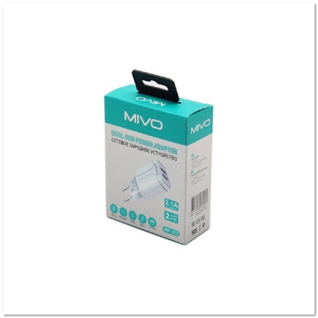СЗУ MIVO MP-222 с 2-мя USB 2.1A