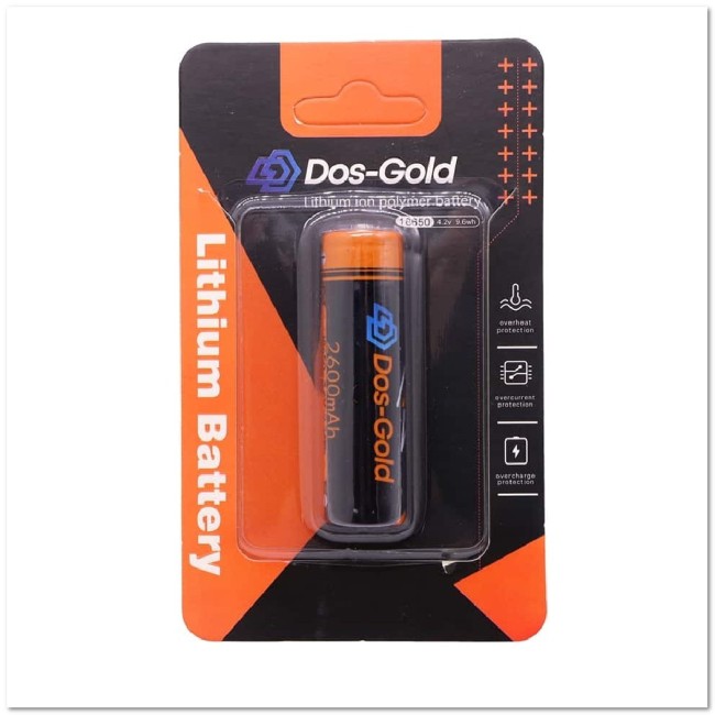 Аккумулятор DOS-GOLD 18650  2600 mAh 4.2V