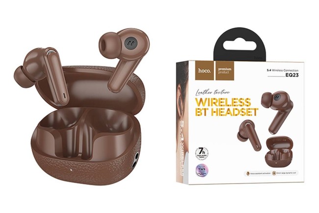 Беспроводные наушники HOCO EQ23 Plus BROWN BT5.4