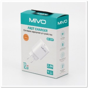 СЗУ MIVO MP-229T с TYPE-C портом 2.4А 12W