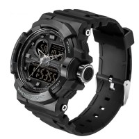 Водонепроницаемые наручные часы SPORT  G-SHOK 1610 black (+ механика) тех.пак.