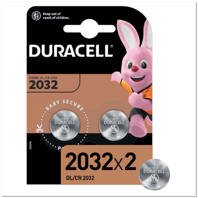 Литиевый элемент питания DURACELL CR2032 BL2