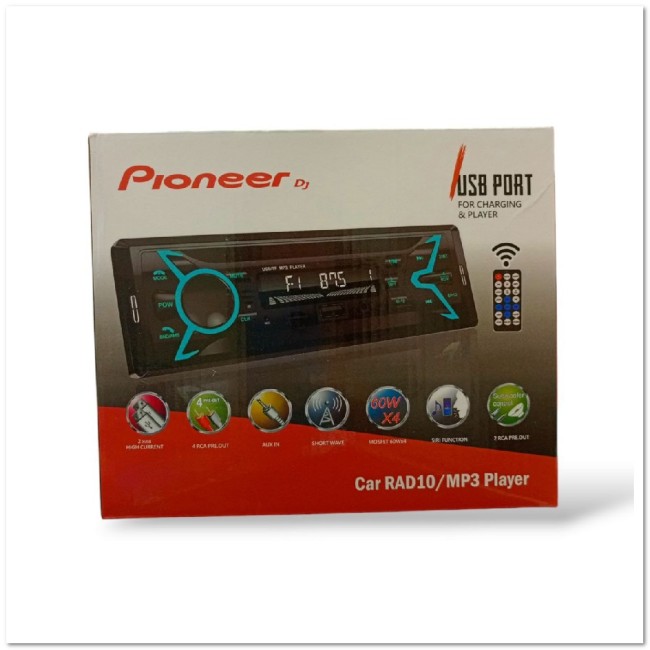 Автомагнитола BLUETOOTH ProkOk DJ-618 12-24V/7ЦВ./ЕВРОРАЗЪЁМ