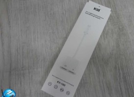 Переходник OTG iPhone на 2 выхода  Lightning+Lightning (ЗАРЯД+НАУШНИКИ) KY-160  (в виде кабеля)