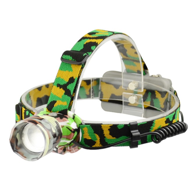 Фонарь налобный Патриот PT-FLG23 (LED, 1 с/д, 2*18650, ZOOM, 3 режима)