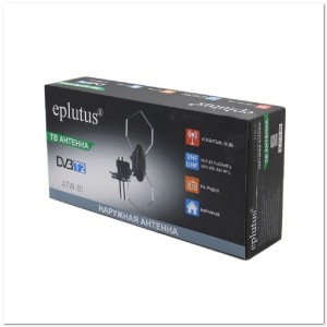 Антенна активная уличная и комнатная цифрового ТВ Eplutus ATW-01