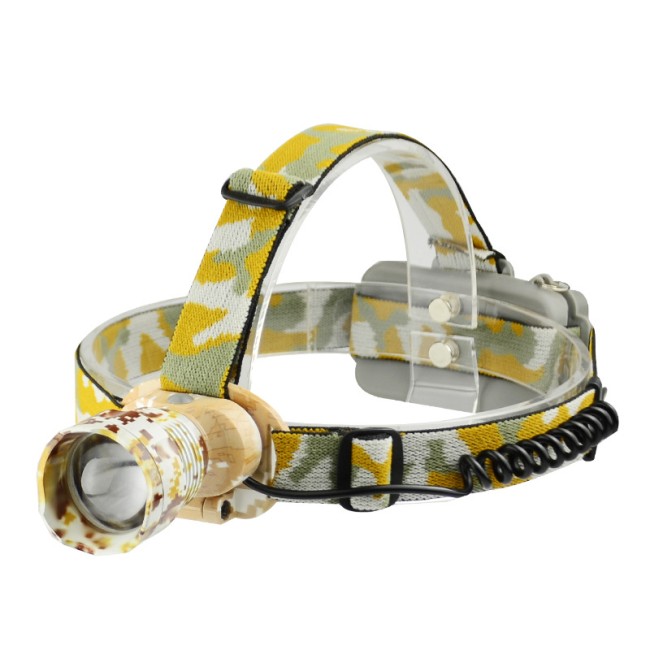 Фонарь налобный Патриот PT-FLG24 (LED, 1 с/д, 2*18650, ZOOM, 3 режима)