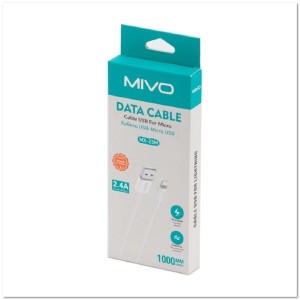 Кабель micro USB MIVO MX-23 (L=1M) 2.4A