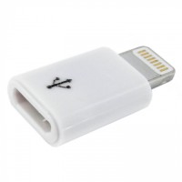 Переходник OTG micro USB - Lightning WALKER №1 пластиковый