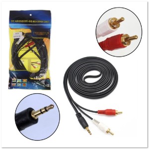 Кабель AUX  3,5 - 2RCA   PREMIUM 5 метров