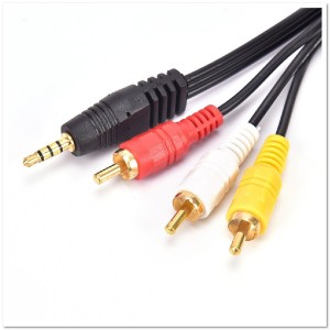 Кабель AUX  3,5 - 3RCA  PREMIUM